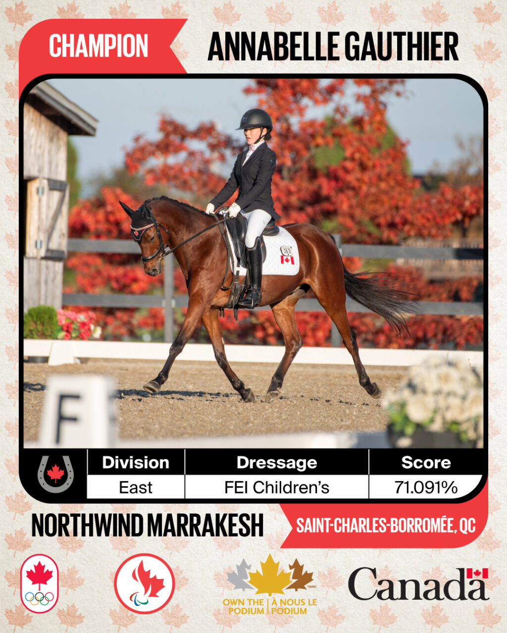 Equestrian Canada Announces Overall Canadian National Dressage and Para ...